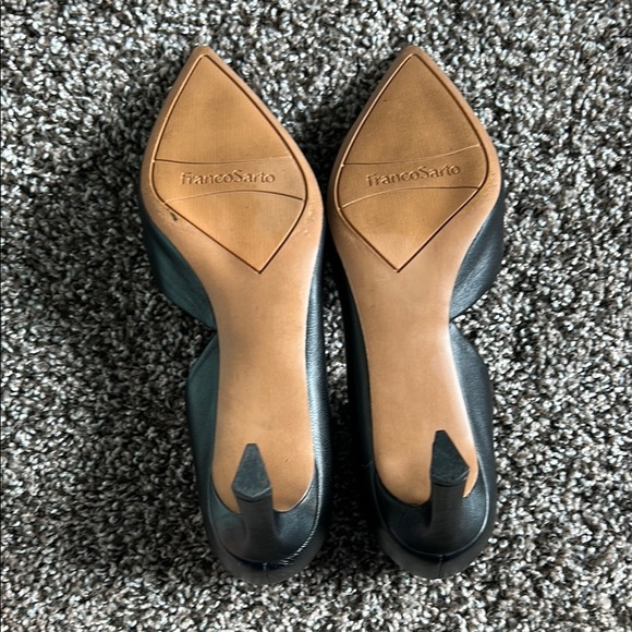 Franco Sarto Black Heels Sleek Design - Picture 5 of 6